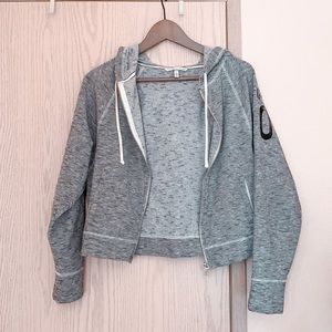 Victoria’s Secret angel 10 striped zip-up sweater